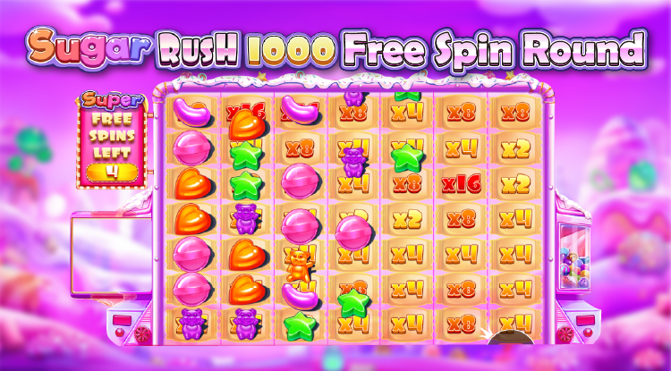 Sugar Rush 1000 Slot Free Spin Round