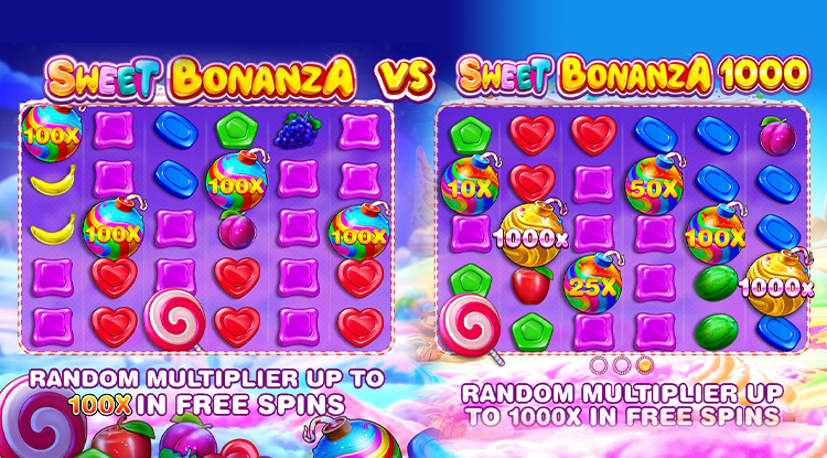 Sweet Bonanza vs Sweet Bonanza 1000