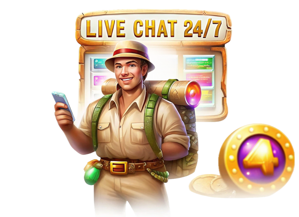 a strong friendly looking male support specialist