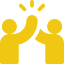 high five